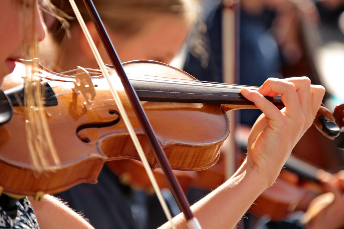 Detailaufnahme einer Violine